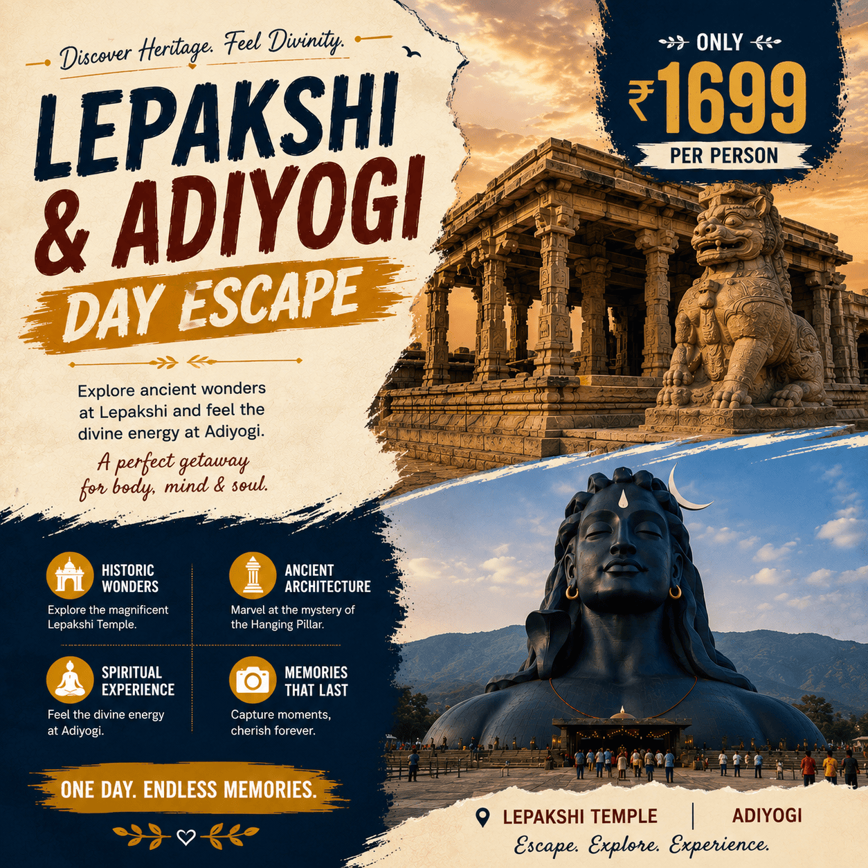 LEPAKSHI & ADIYOGI DAY ESCAPE